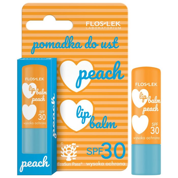 Floslek Lip Care Peach SPF 30 pomadka do ust 4 g main product photo