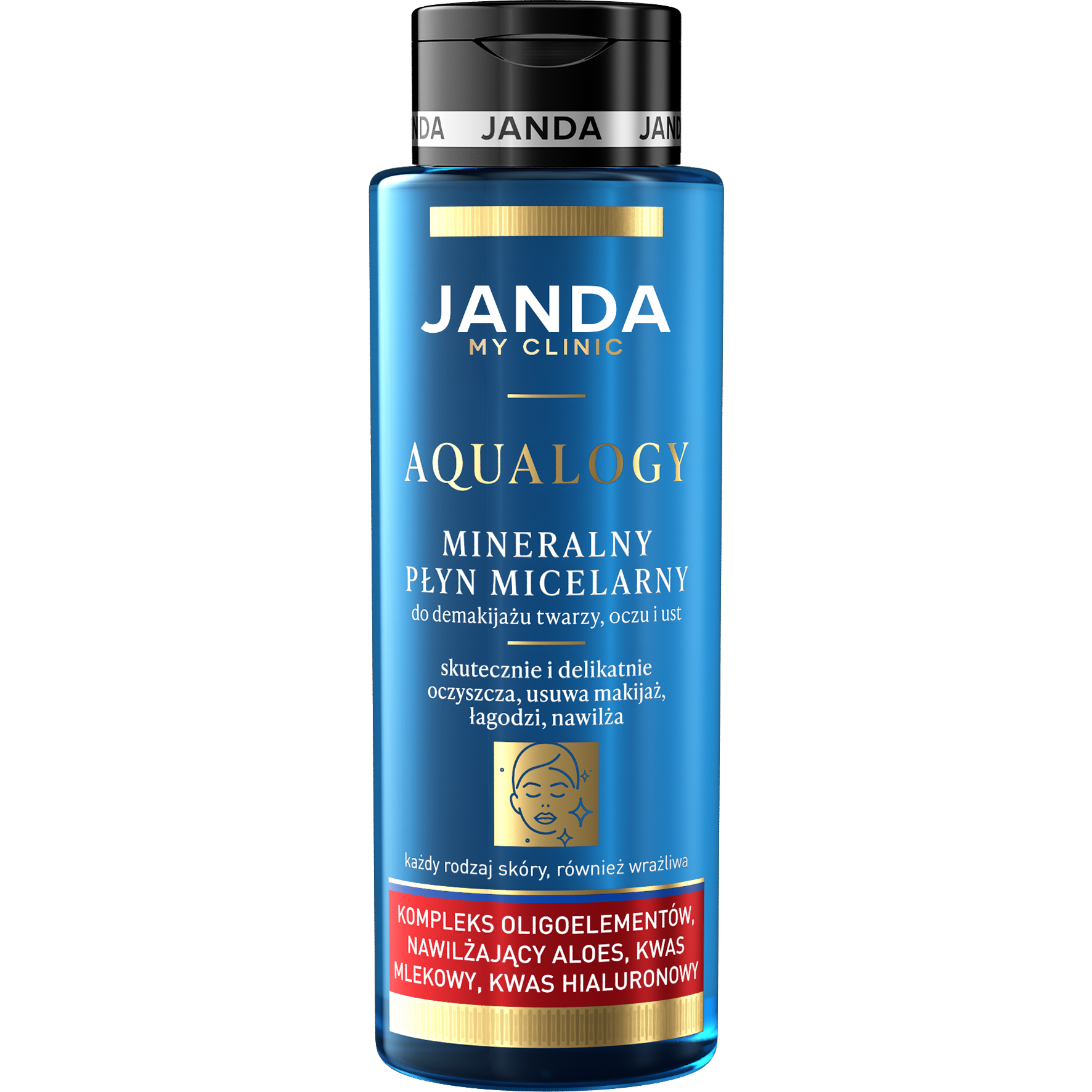 JANDA AQUA. MINERALNY PŁYN MICELARNY   400ML