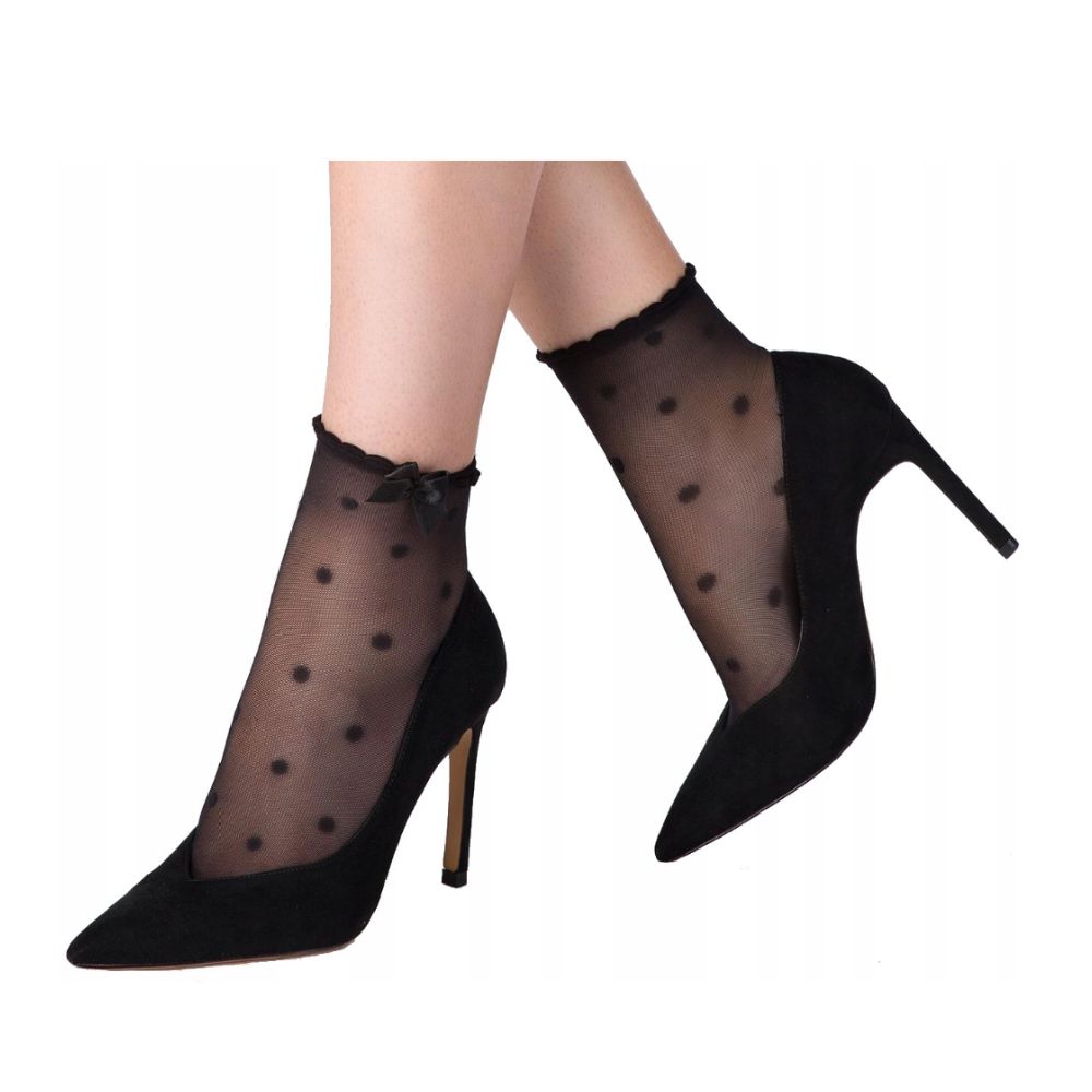  Marilyn Forte Redots Cienkie Skarpetki Damskie w Kropki One Size