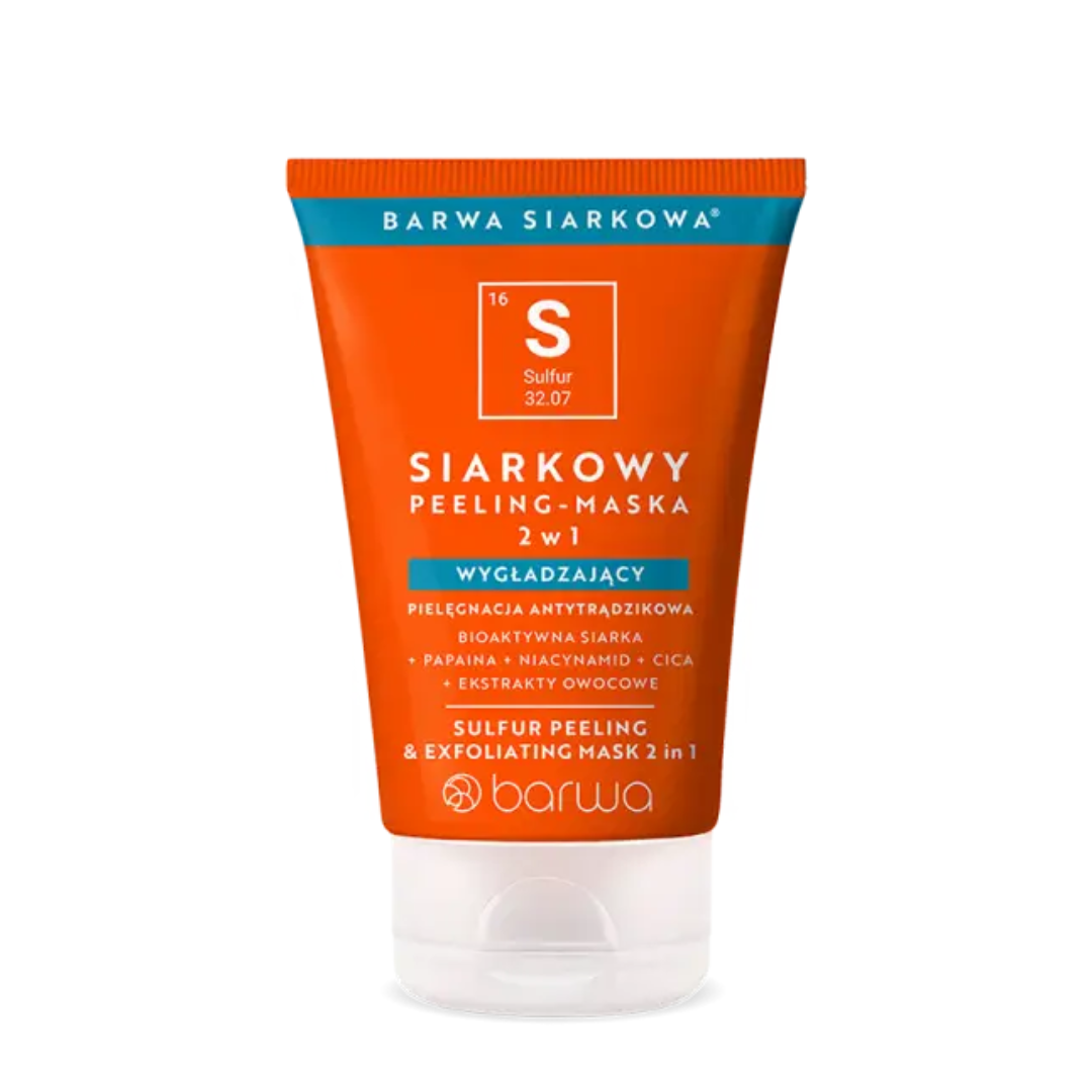 Barwa Siarkowa siarkowy peeling&maska 2w1 wygładzający