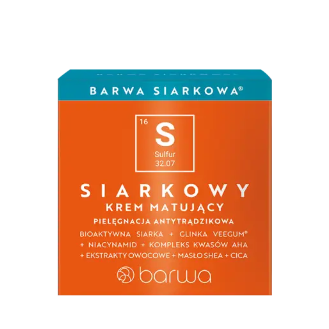 Barwa Siarkowa siarkowy krem matujący 50 ml