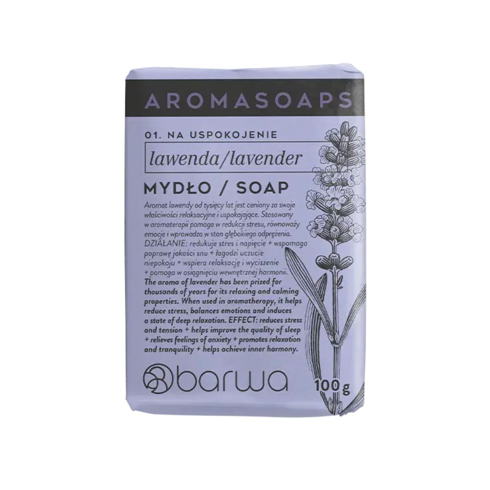 Barwa Aromasoaps Mydło w kostce lawenda 100 g