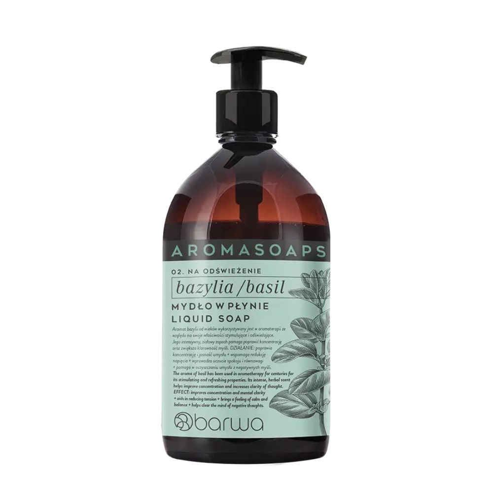 Barwa Aroma Soaps Mydło w płynie bazylia 500 ml