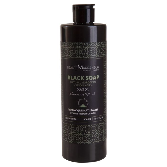 BEAUTE MARRAKECH CZARNE MYDŁO OLIWNE POD PRYSZNIC W PŁYNIE 400ml main product photo