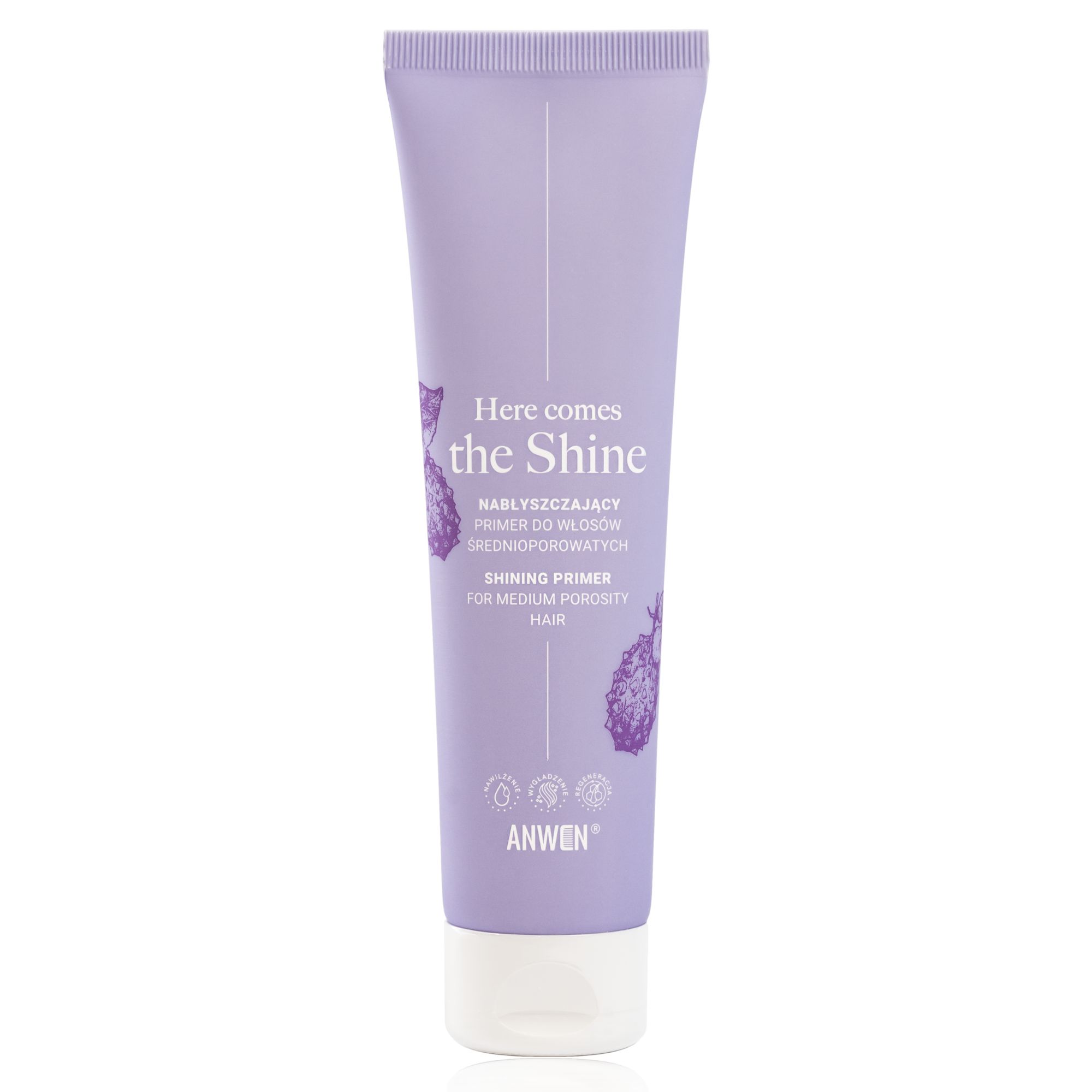 Anwen Here comes the shine – nabłyszczający primer do włosów średnioporowatych 100 ml