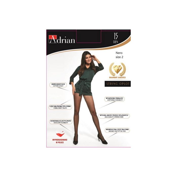 ADRIAN RAJS STRING NERO 15DEN 2 main product photo