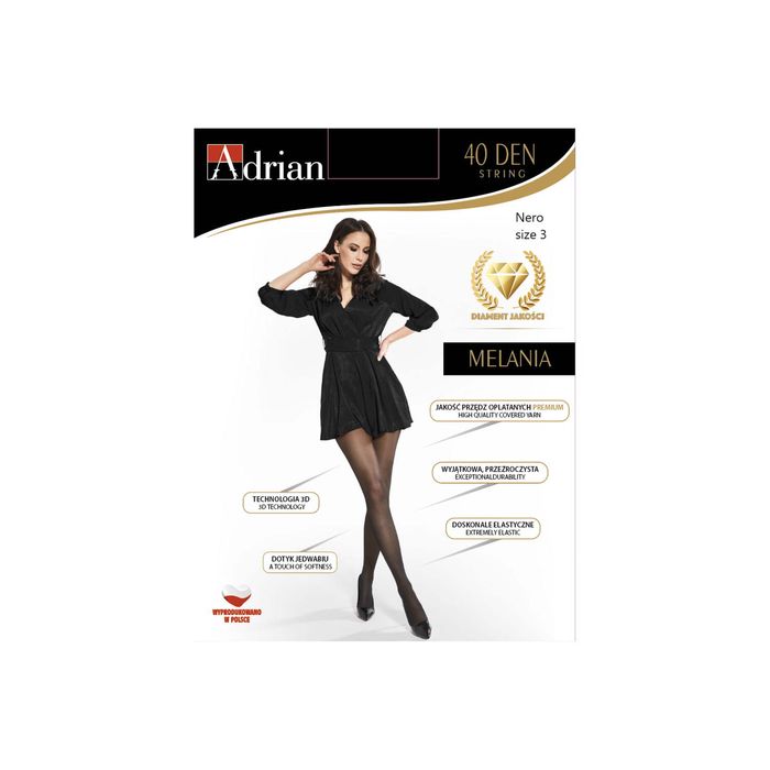 ADRIAN RAJS. MELANIA 40DEN ROZM. 3 NERO main product photo