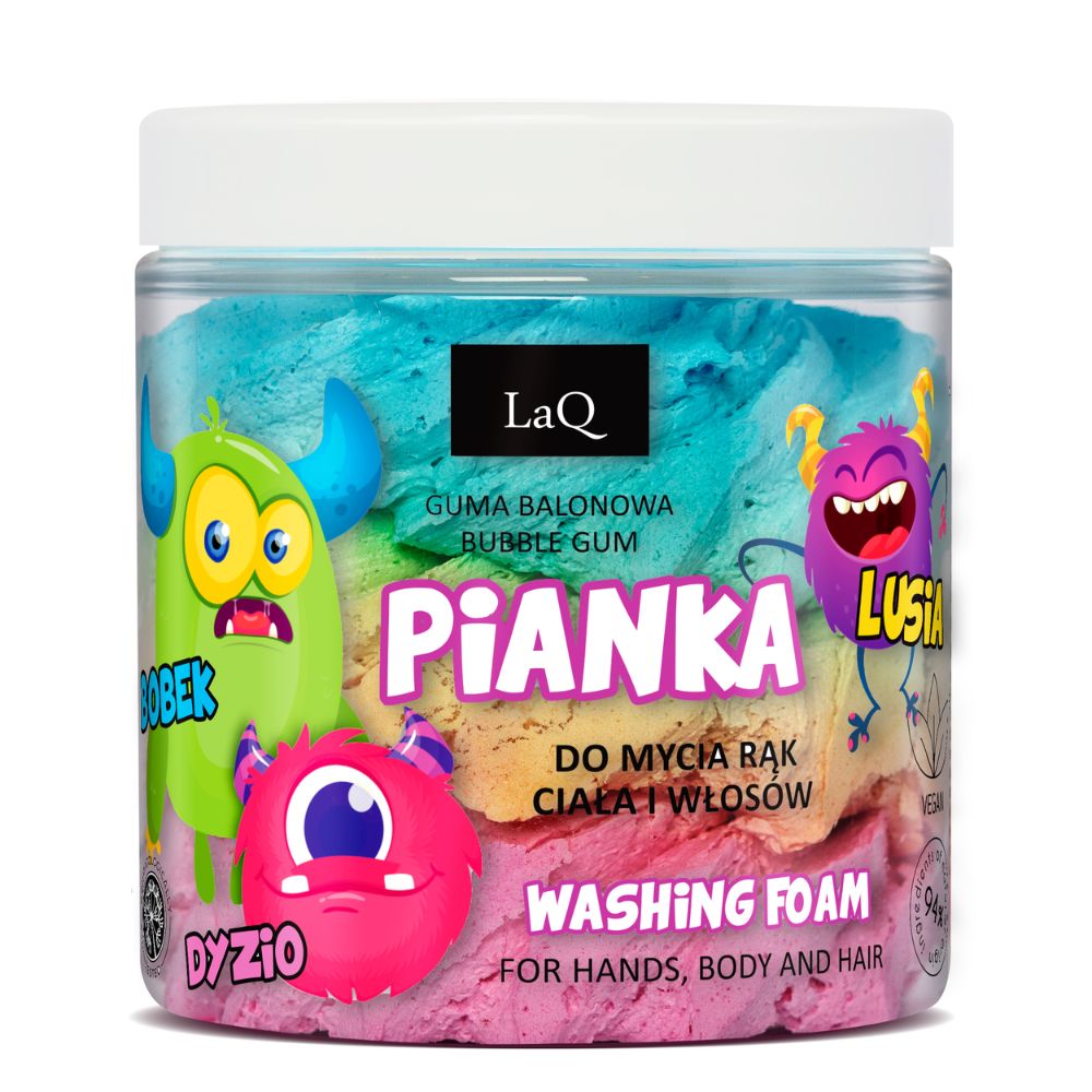 LaQ Bobek, Dyzio i Lusia pianka myjąca 3-kolorowa 100 g