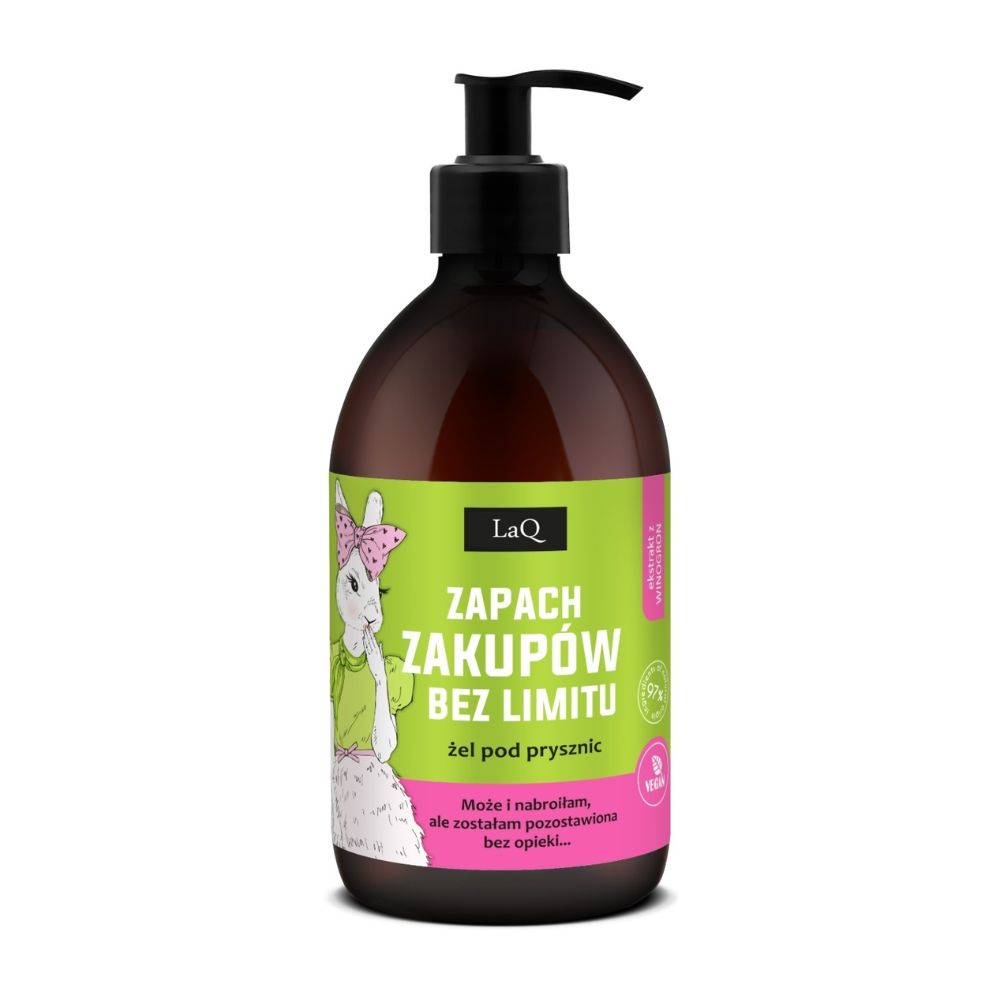 LaQ Zapach Zakupów Bez Limitu żel pod prysznic Kiwi i Winogrona 500 ml
