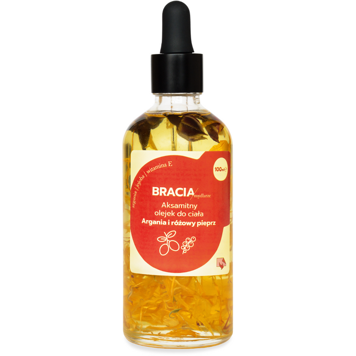 BRACIA MYDLARZE olej do ciała argania i różowy pieprz 100ml main product photo