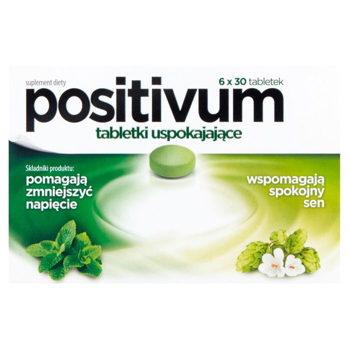 Positivum Suplement diety tabletki uspokajające 6 x 30 sztuk main product photo