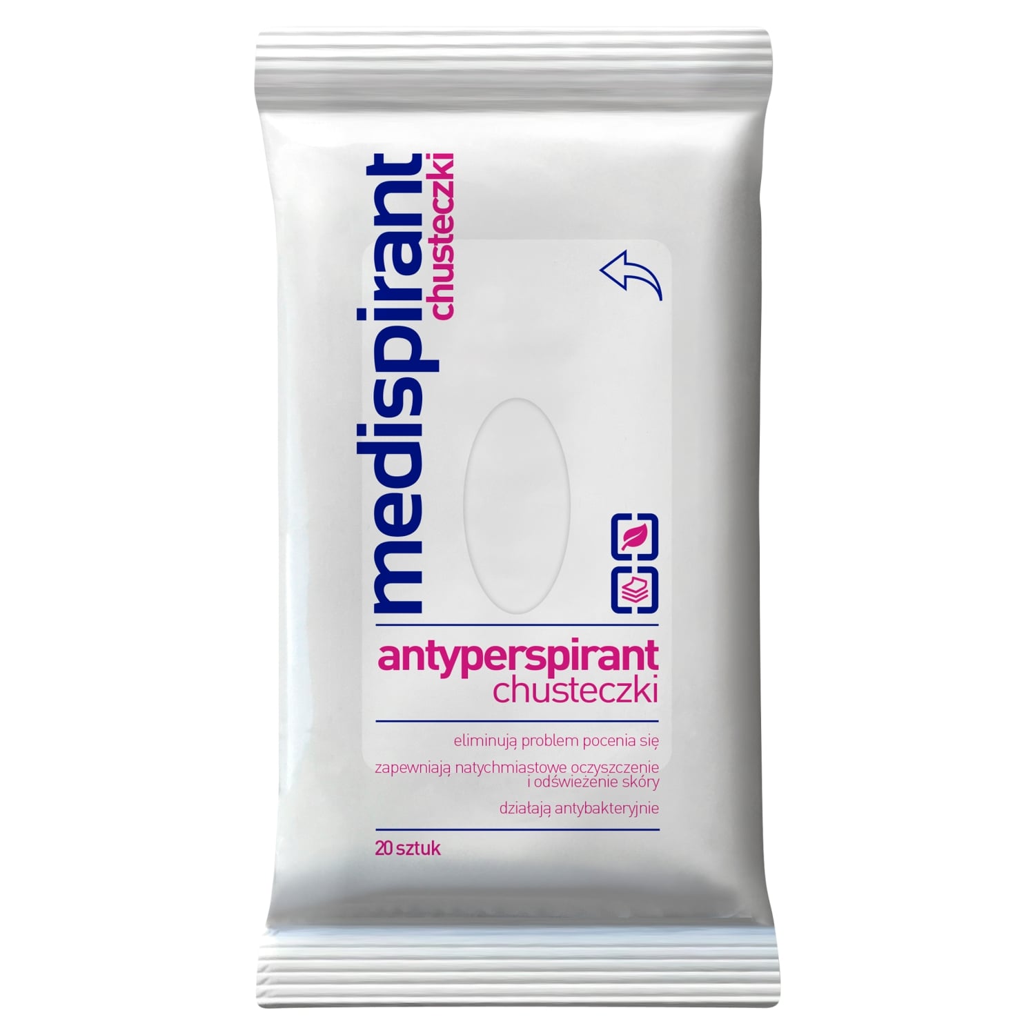 Medispirant Antyperspirant chusteczki 20 sztuk