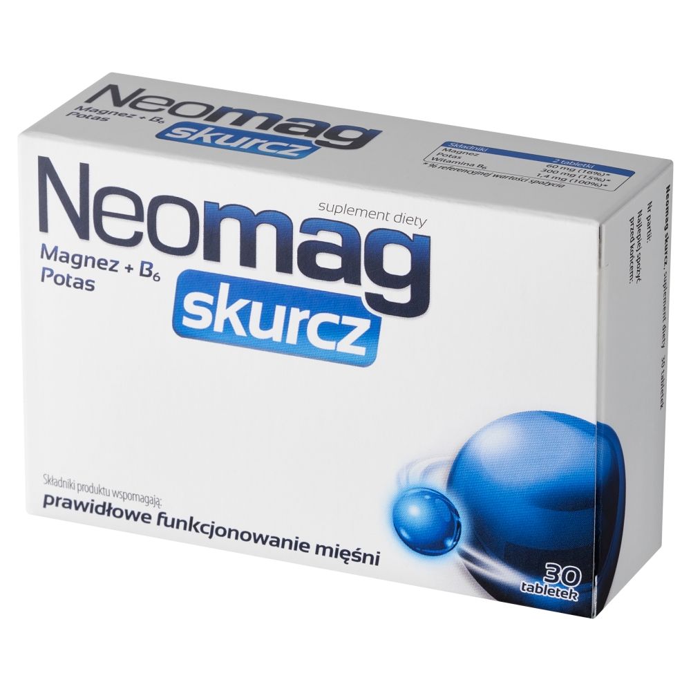 Aflofarm Neomag Skurcz magnez B6 potas 30 tabletek