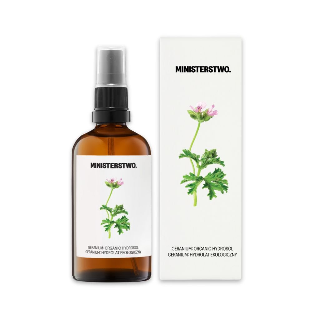 Ministerstwo. Geranium Hydrolat Ekologiczny 100 ml