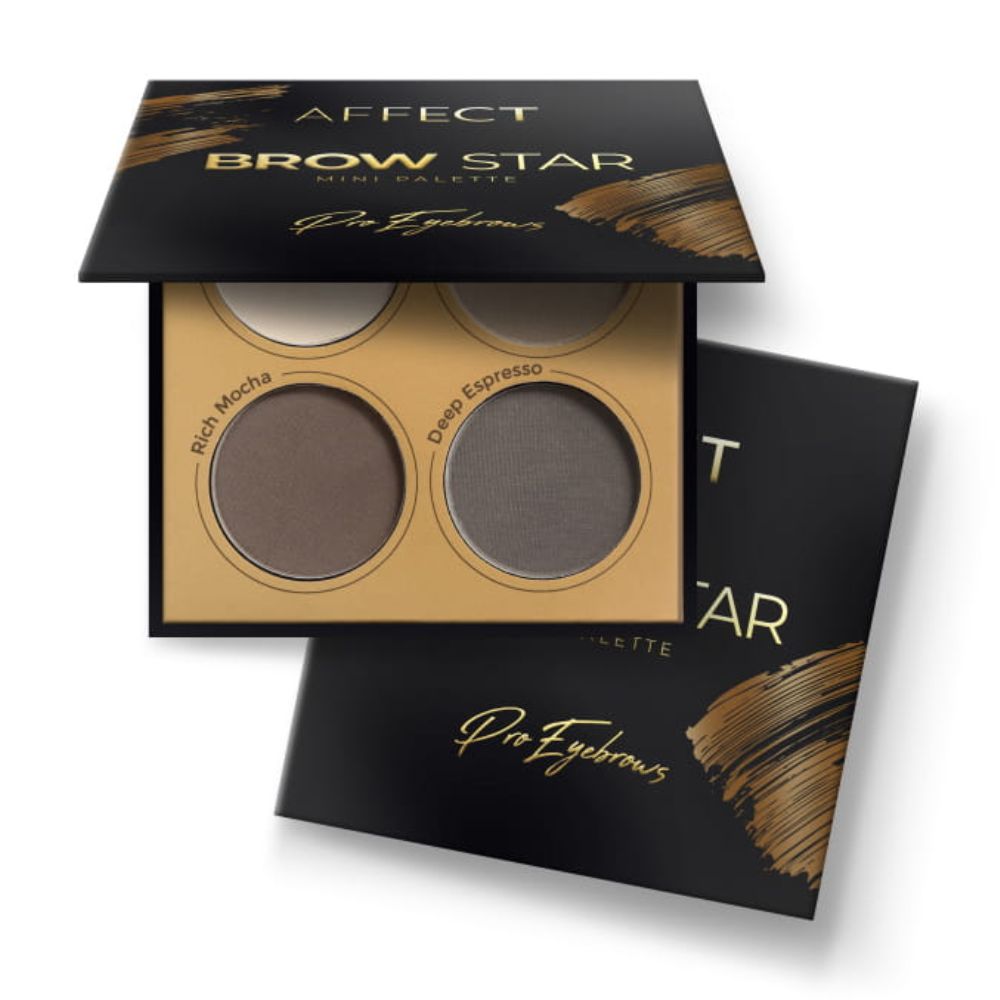 Affect Brow Star mini paleta cieni do brwi 8 g