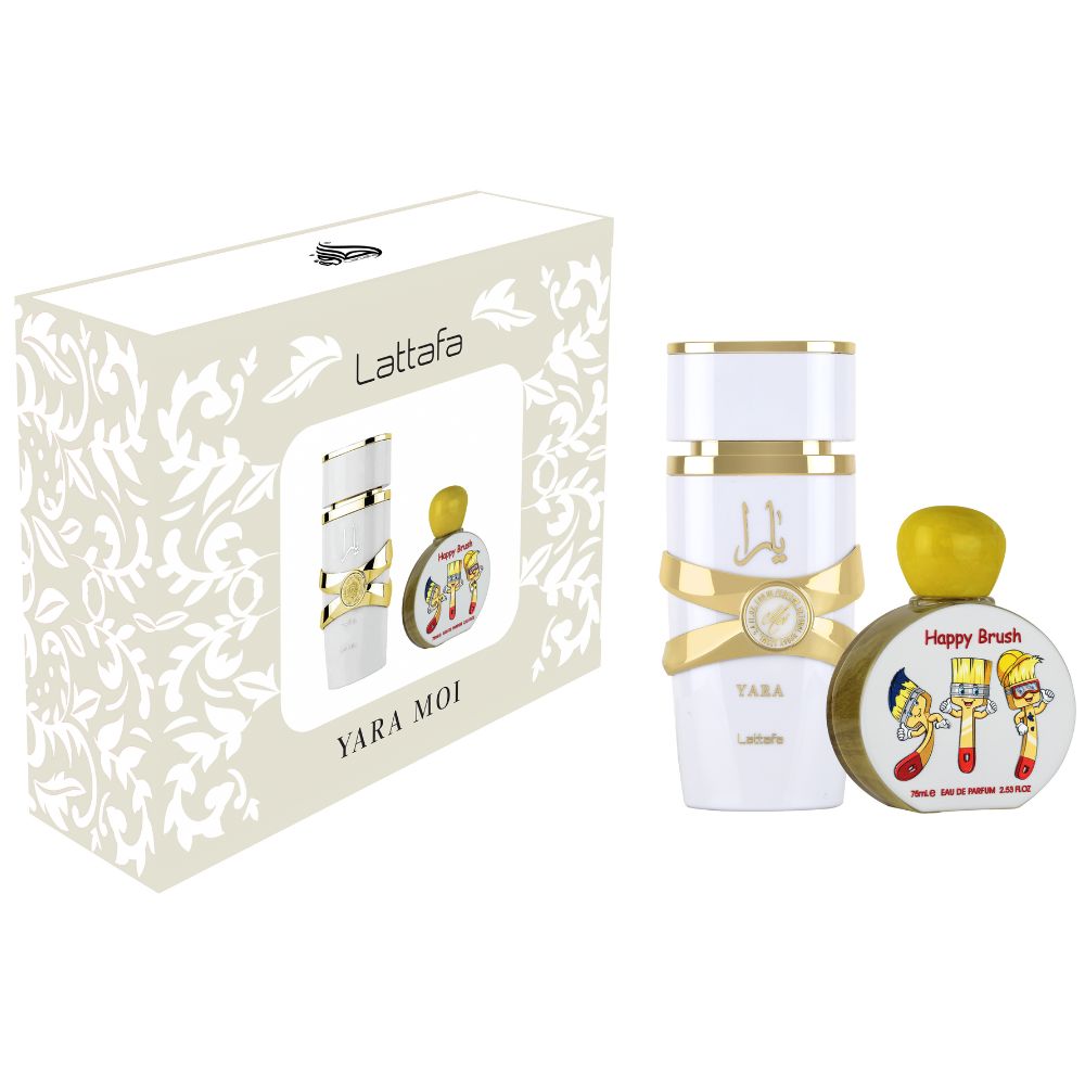 Lattafa Yara Moi & Happy Brush zestaw perfum 1 sztuka
