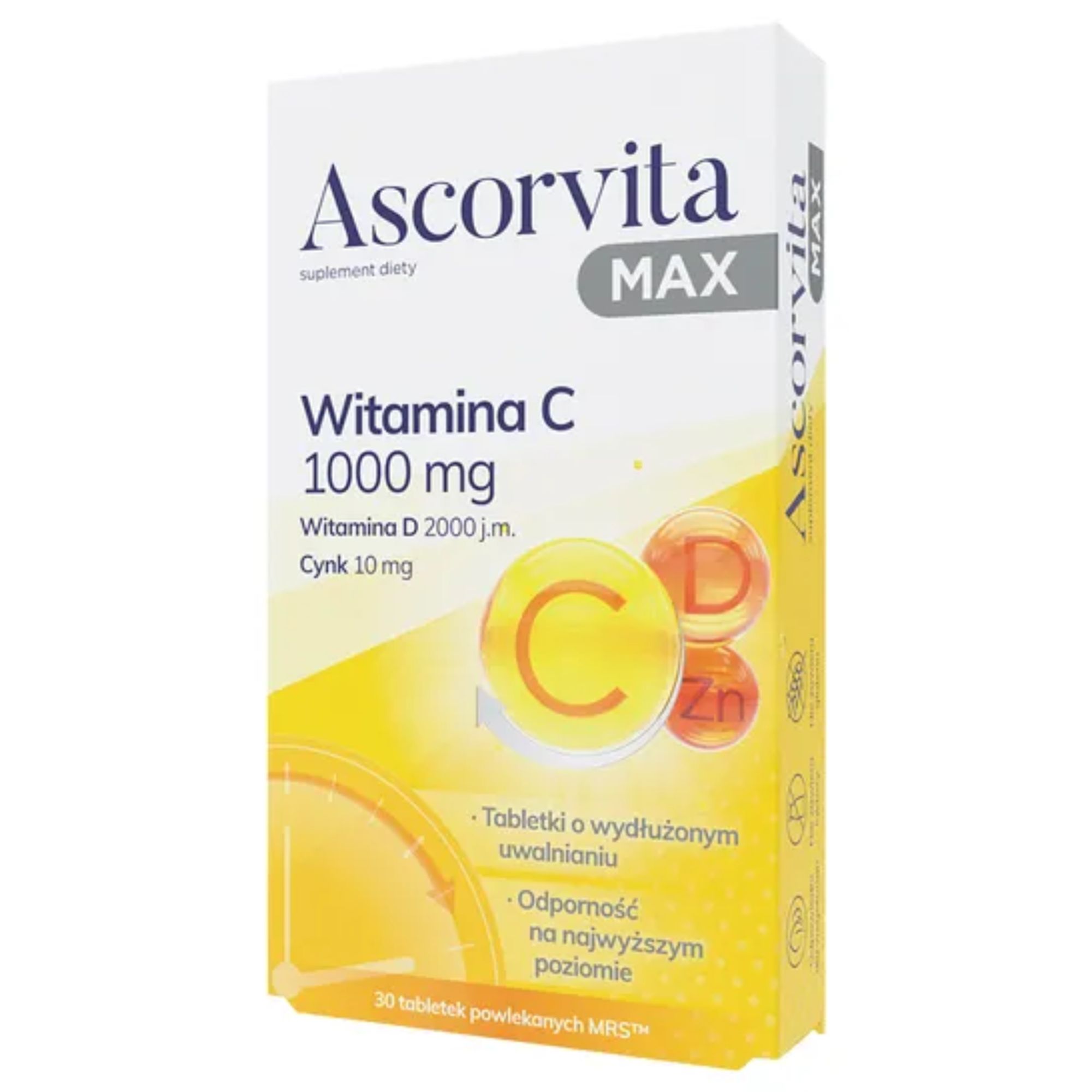 Ascorvita Max Witamina C 1000 mg 30 sztuk