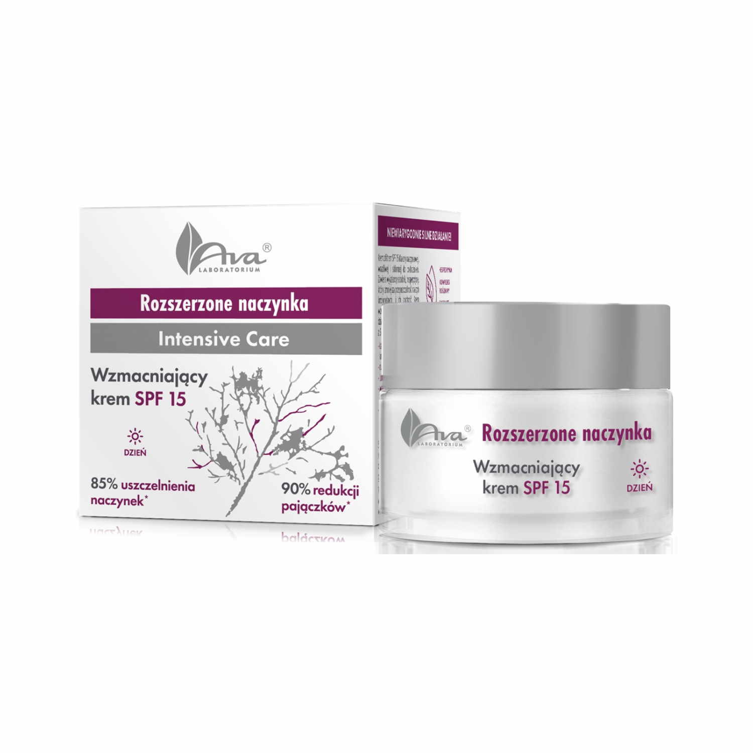 AVA krem na dzień SPF15 Rozszerzone Naczynka Intensive Care 50 ml