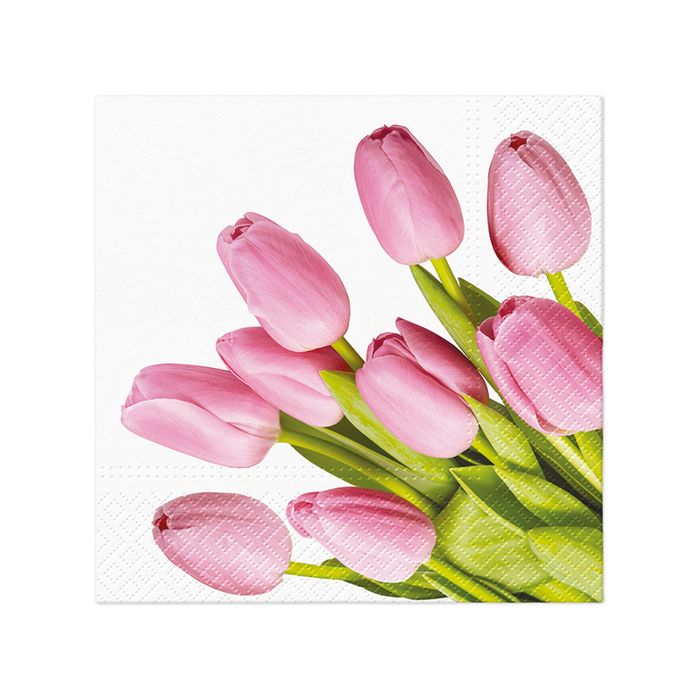 PAW SERWETKI RÓŻOWE TULIPANY WL23 main product photo