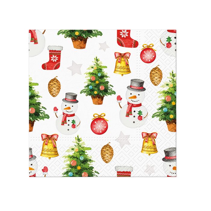 PAW SERWETKI SNOWMEN PATTERN main product photo