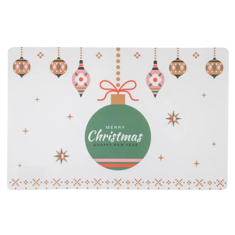 Altom Design Bombka mata podkładka na stół świąteczna 1 sztuka