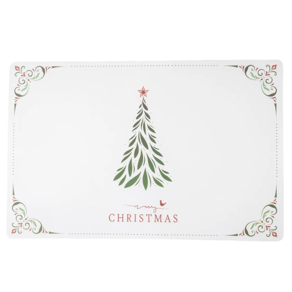 Altom Design Zielona Choinka mata podkładka na stół świąteczna 1 sztuka