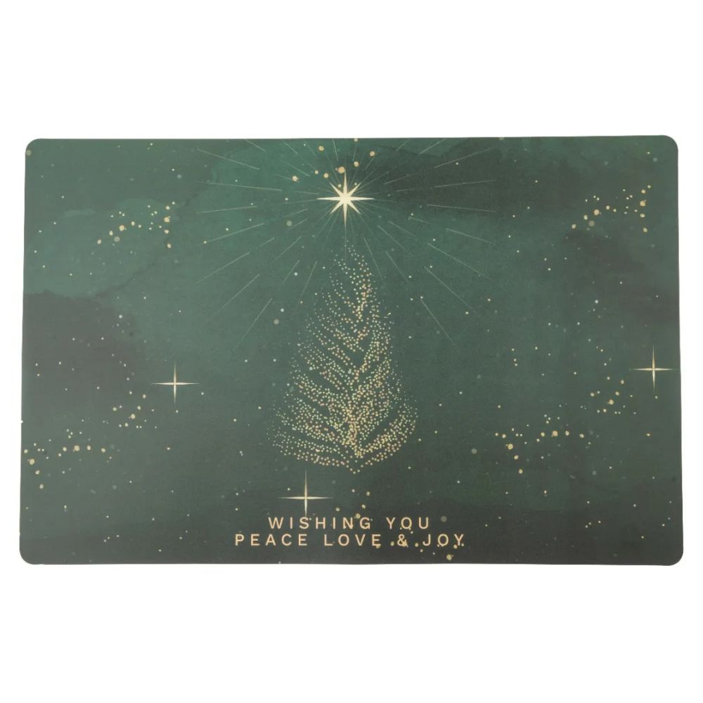 Altom Design Złota Gwiazdka mata podkładka na stół świąteczna 1 sztuka