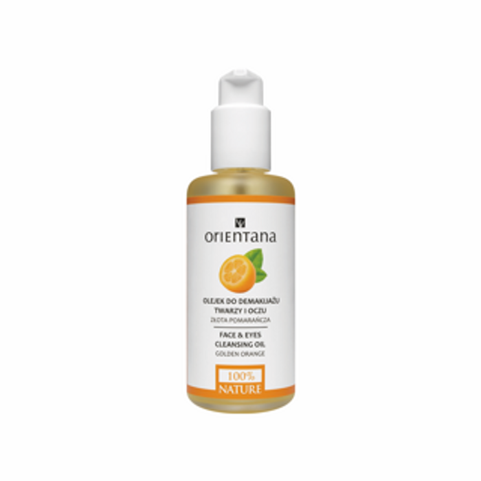 ORIENTANA OLEJEK DO DEMAKIJAŻU TWARZY I OCZU ZŁOTA POMARAŃCZA, 150ML main product photo