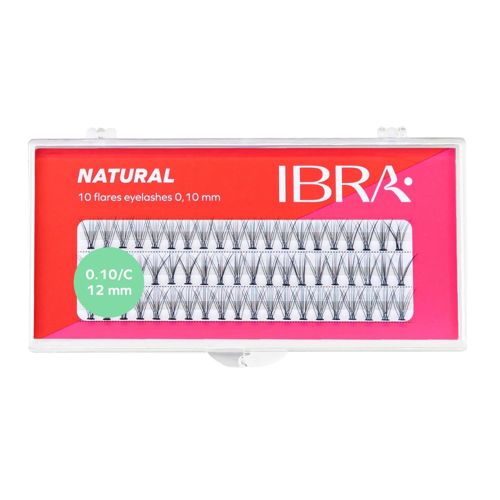 Ibra Natural Kępki rzęs 12 mm 60 sztuk