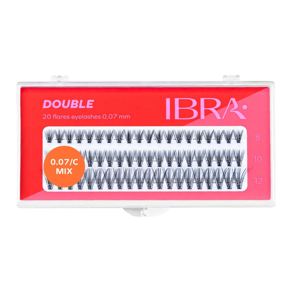 Ibra Double Kępki rzęs mix 60 sztuk