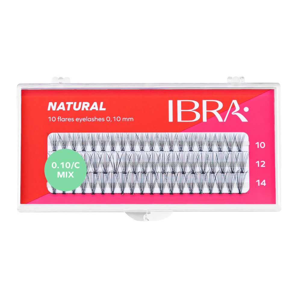 Ibra  Natural Kępki rzęs mix 60 sztuk