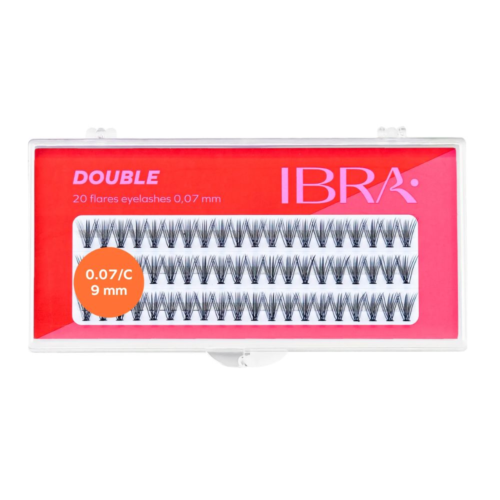 Ibra Double Kępki rzęs 9 mm 60 sztuk