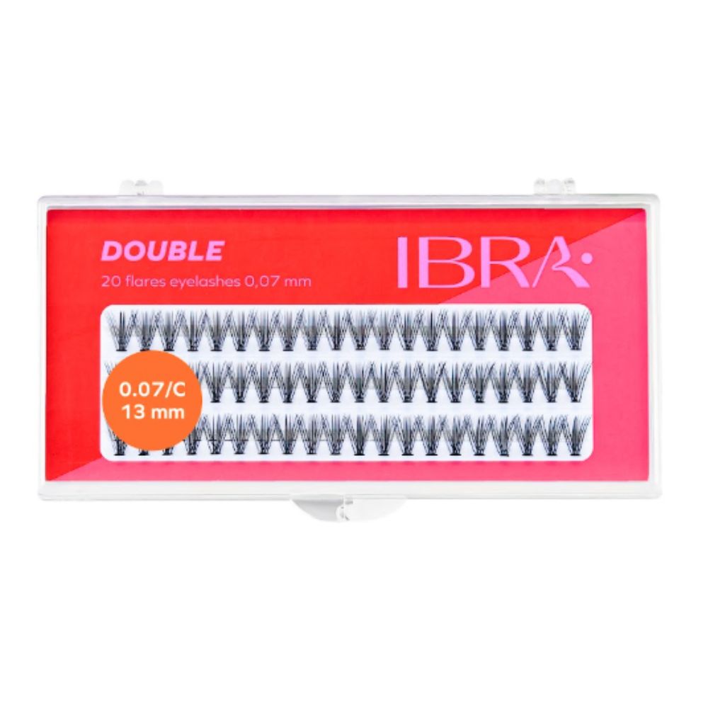 Ibra Double Kępki rzęs 13 mm 60 sztuk