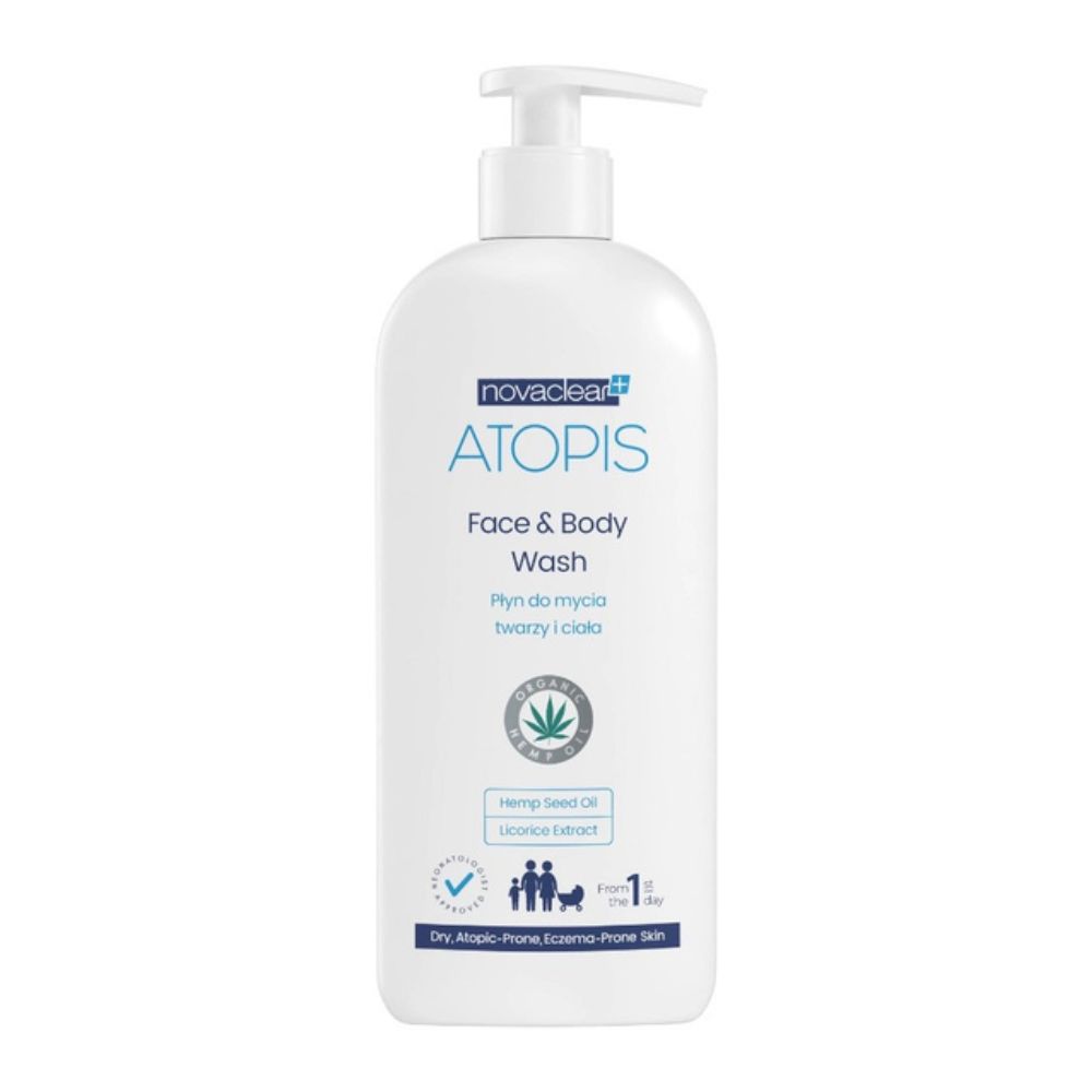 Novaclear Atopis Face&Body Wash płyn do mycia twarzy i ciała 500 ml