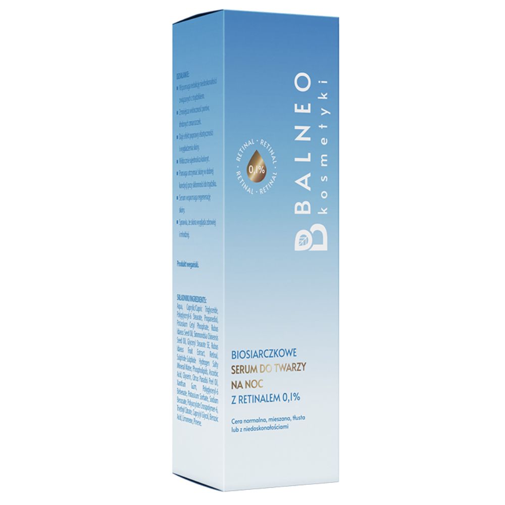 Balneo biosiarczkowe serum do twarzy na noc z retinalem 0,1% 30 ml