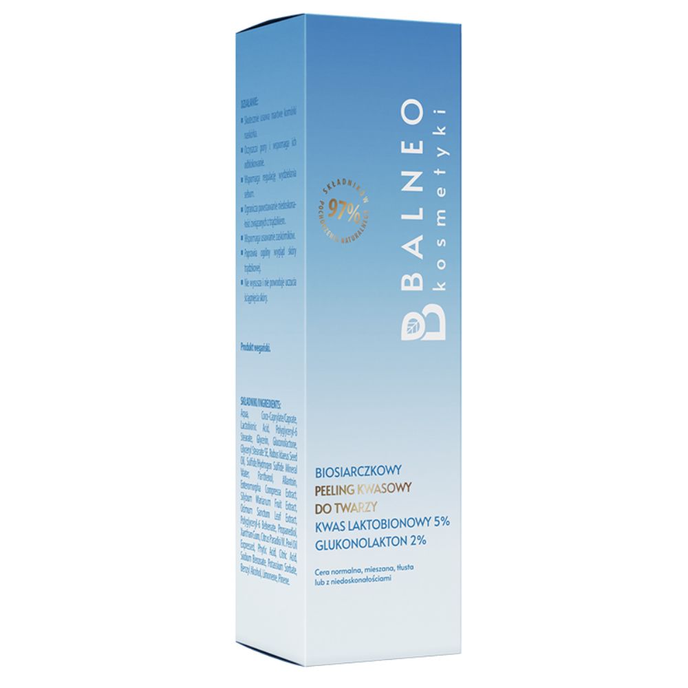 Balneo biosiarczkowy peeling kwasowy do twarzy 30 ml