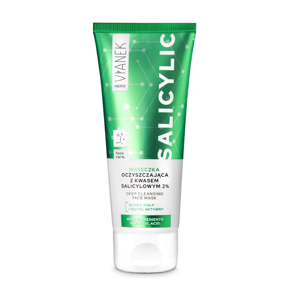 Vianek Hero maseczka oczyszczająca z kwasem salicylowym 2% 75 ml