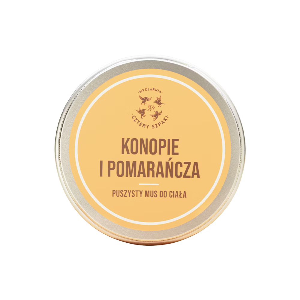 Mydlarnia Cztery Szpaki Konopie i Pomarańcza mus do ciała 150 ml