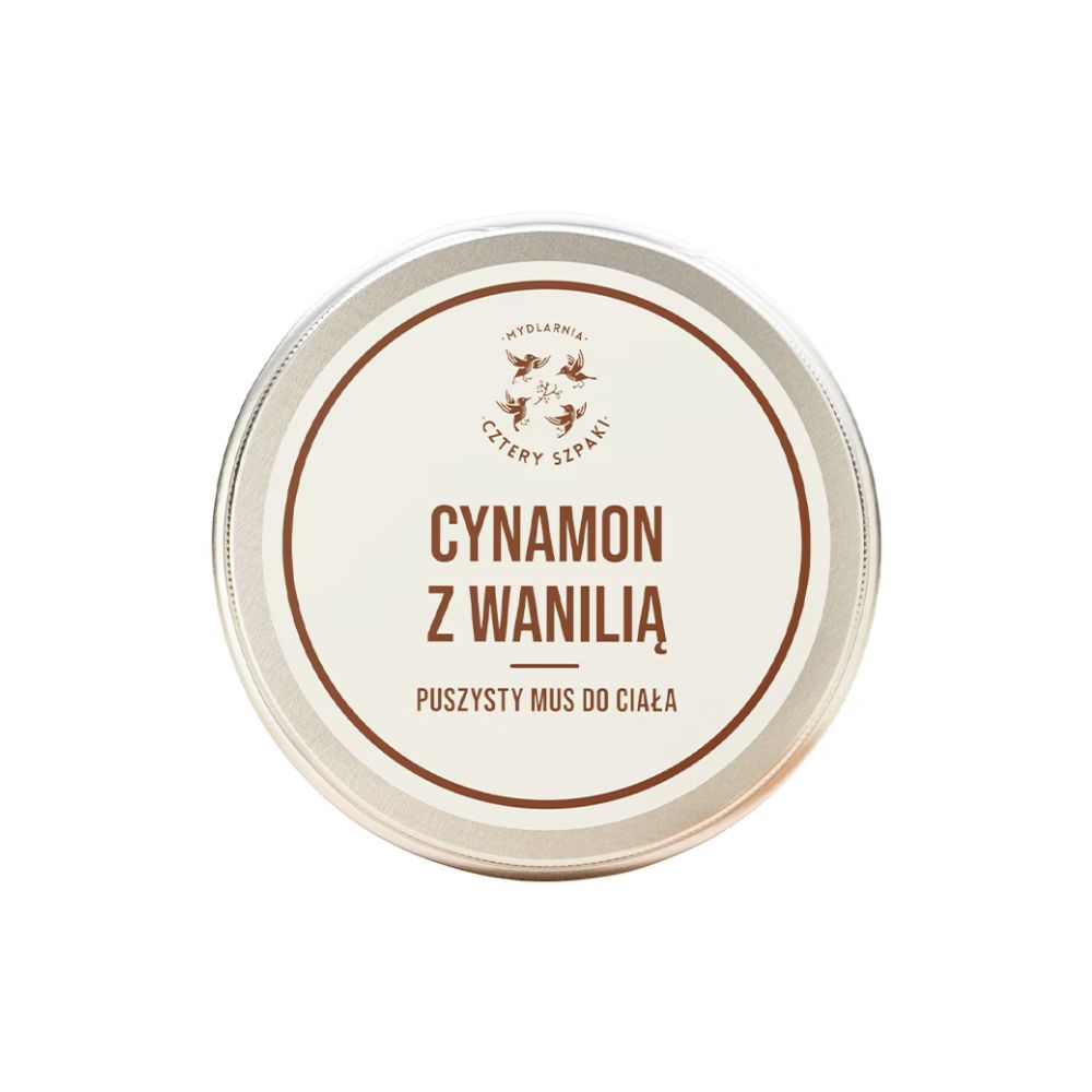 Mydlarnia Cztery Szpaki Cynamon z Wanilią mus do ciała 150 ml