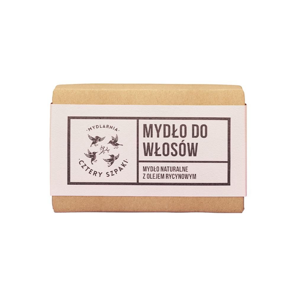 Mydlarnia Cztery Szpaki Naturalne mydło w kostce do włosów 110 g