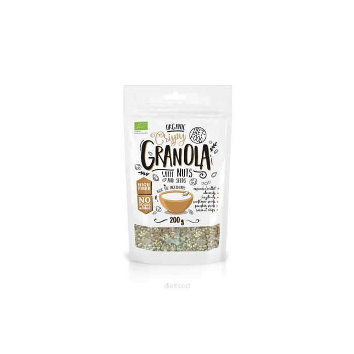 MIPAMA GRANOLA Z ORZECHAMI 200G main product photo