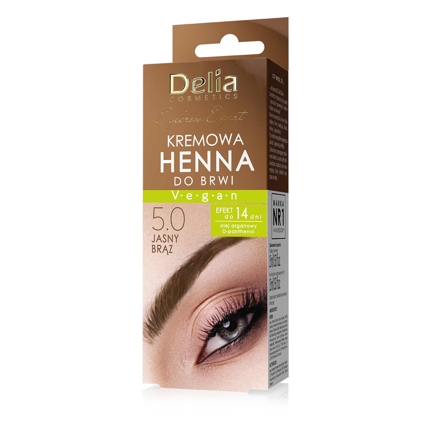 Delio kremowa henna 5.0 jasny brąz