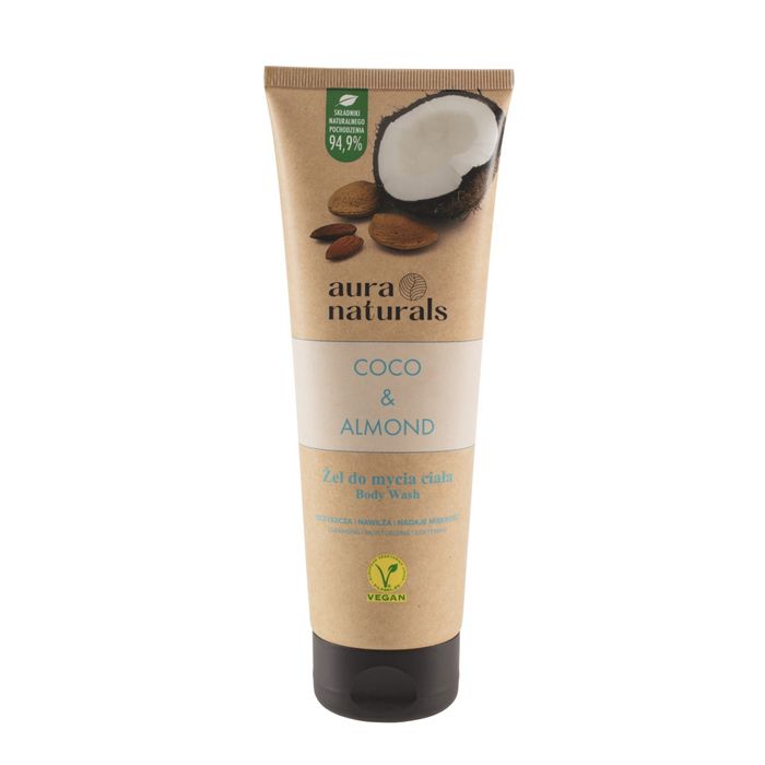 AURA NATURALS COCO&ALMOND BDY WASH 250ML main product photo