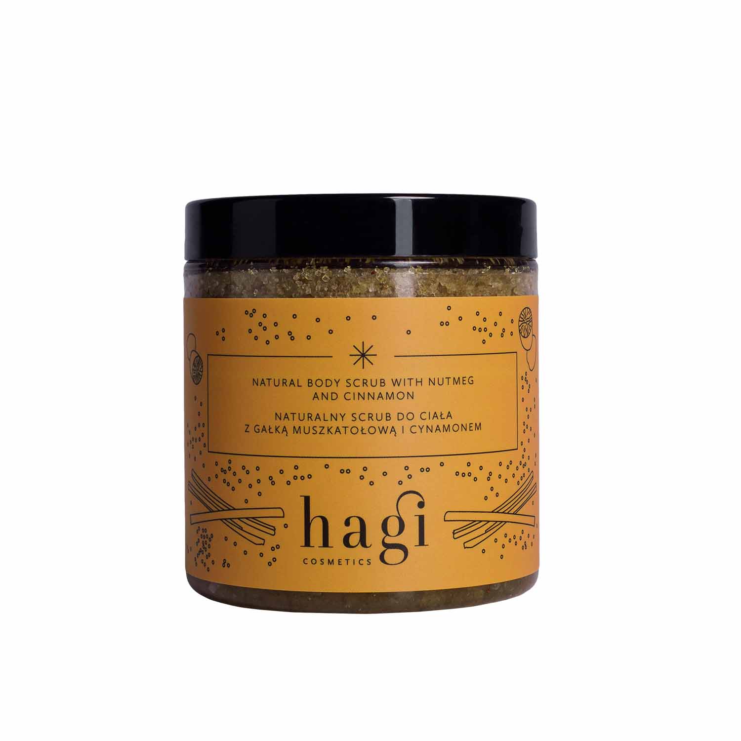 Hagi scrub do ciała z Gałką Muszkatołową i Cynamonem 300 g
