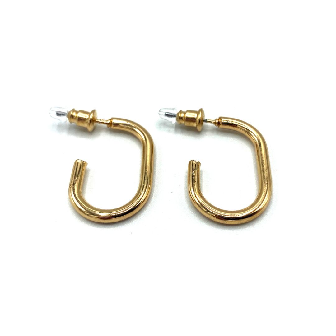 Cat&Cat złote kolczyki na sztyft