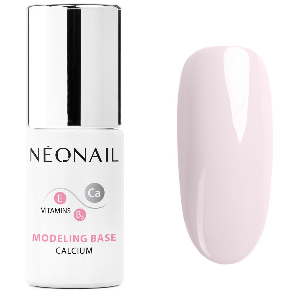 Neonail Modeling Base Calcium Basic Pink baza hybrydowa 7,2 ml