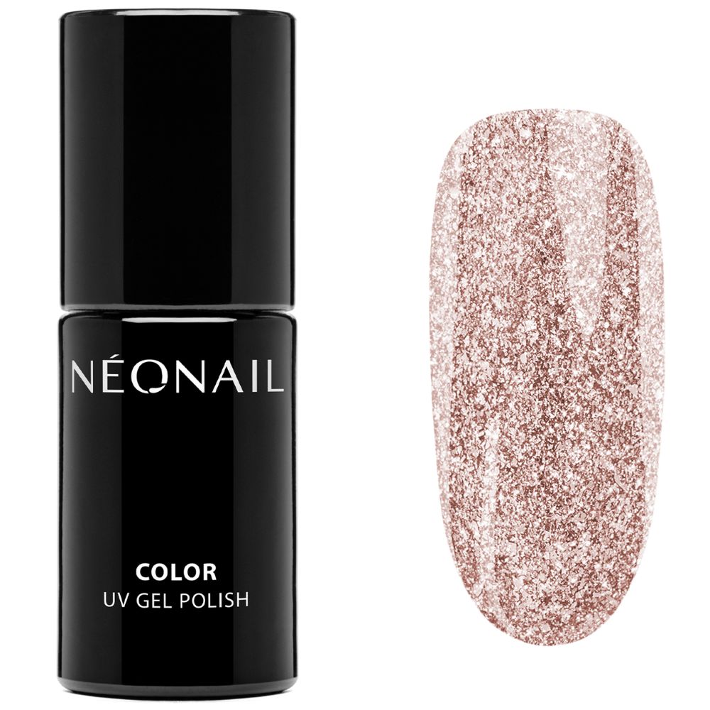 Neonail lakier hybrydowy  Shimmering Goldrush