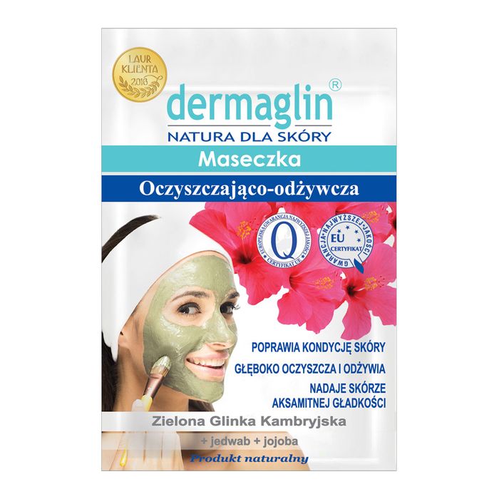 DERMAGLIN Maseczka oczyszczająco odżywcza, glinka zielona, 20 g main product photo