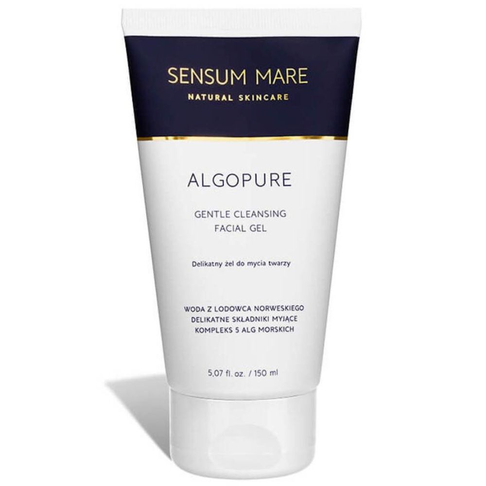 ALGOPURE Gentle Cleansing Facial Gel Delikatny żel do mycia twarzy z kompleksem 5 alg morskich i wodą z lodowca norweskiego 150 ml