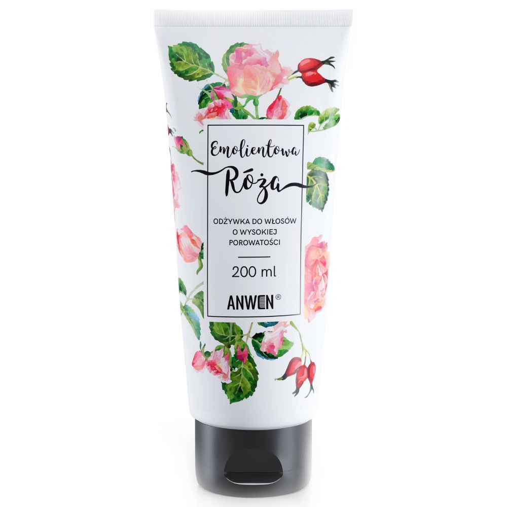 ANWEN Emolientowa Róża odżywka do włosów o wysokiej porowatości 200 ml